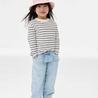 M&S Denim Wide Leg Elasticated Waist Jeans (2-8 Yrs) Light Denim