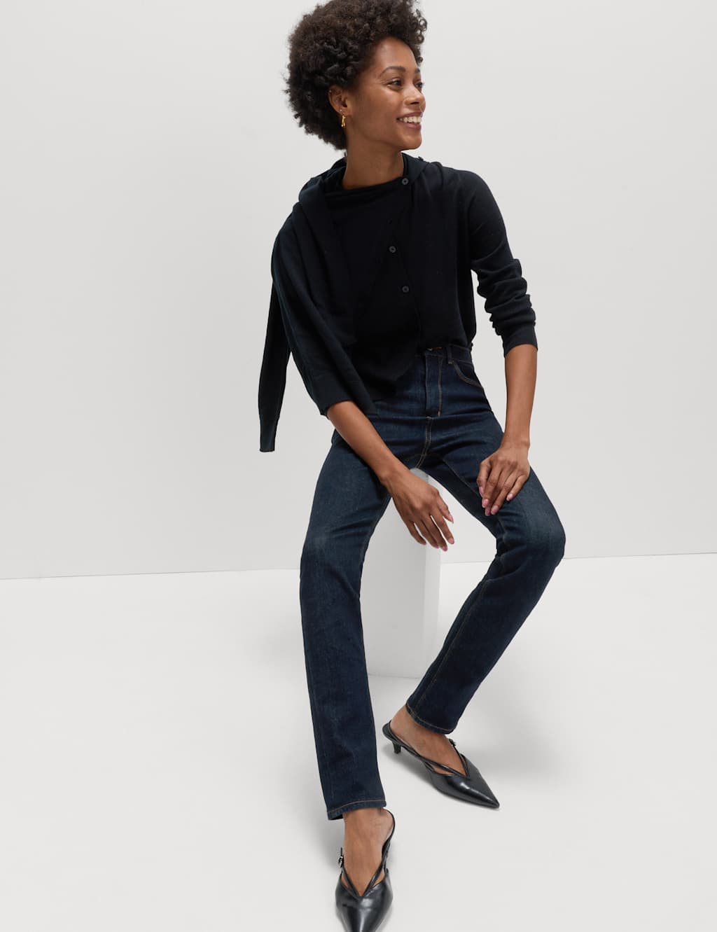 M&S Lily Magic Shaping High Waisted Jeans Indigo Mix