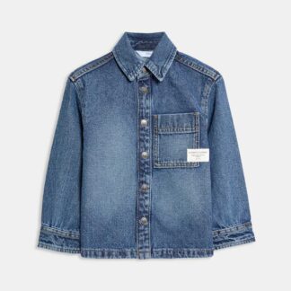 M&S Pure Cotton Twill Denim Shirt (2-8 Yrs) Denim