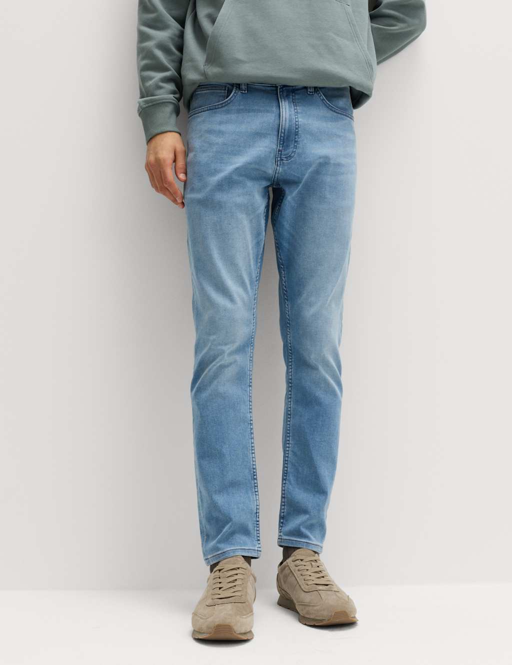 M&S Slim Fit Comfort Stretch Jeans Light Blue