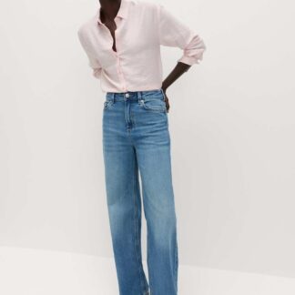 M&S The Wide-Leg Jeans Mid Blue