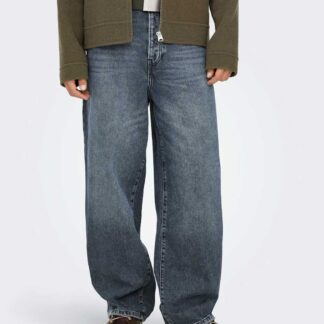 ONLY & SONS Loose Fit Vintage Wash Rigid Jeans Blue Denim