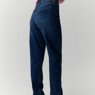 Per Una Girlfriend Mid Rise Turn Up Jeans with Lyocell Dark Indigo