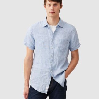 Rodd & Gunn Palm Beach Slim Fit Pure Linen Shirt Denim