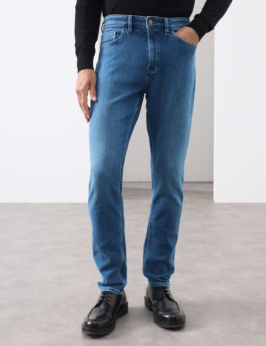 Autograph Slim Fit Italian Jeans Medium Blue