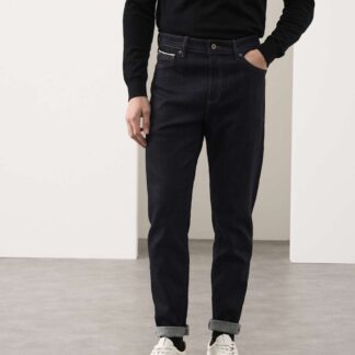 Autograph Tapered Fit Japanese Selvedge Stretch Jeans Dark Indigo