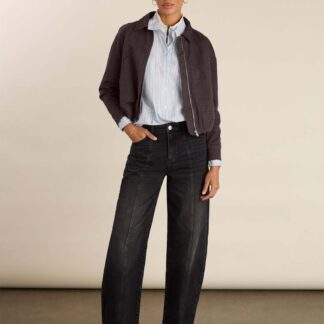 BAUKJEN High Waisted Barrel Jeans Black