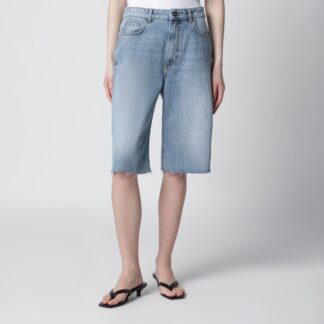 Classic blue denim bermuda shorts
