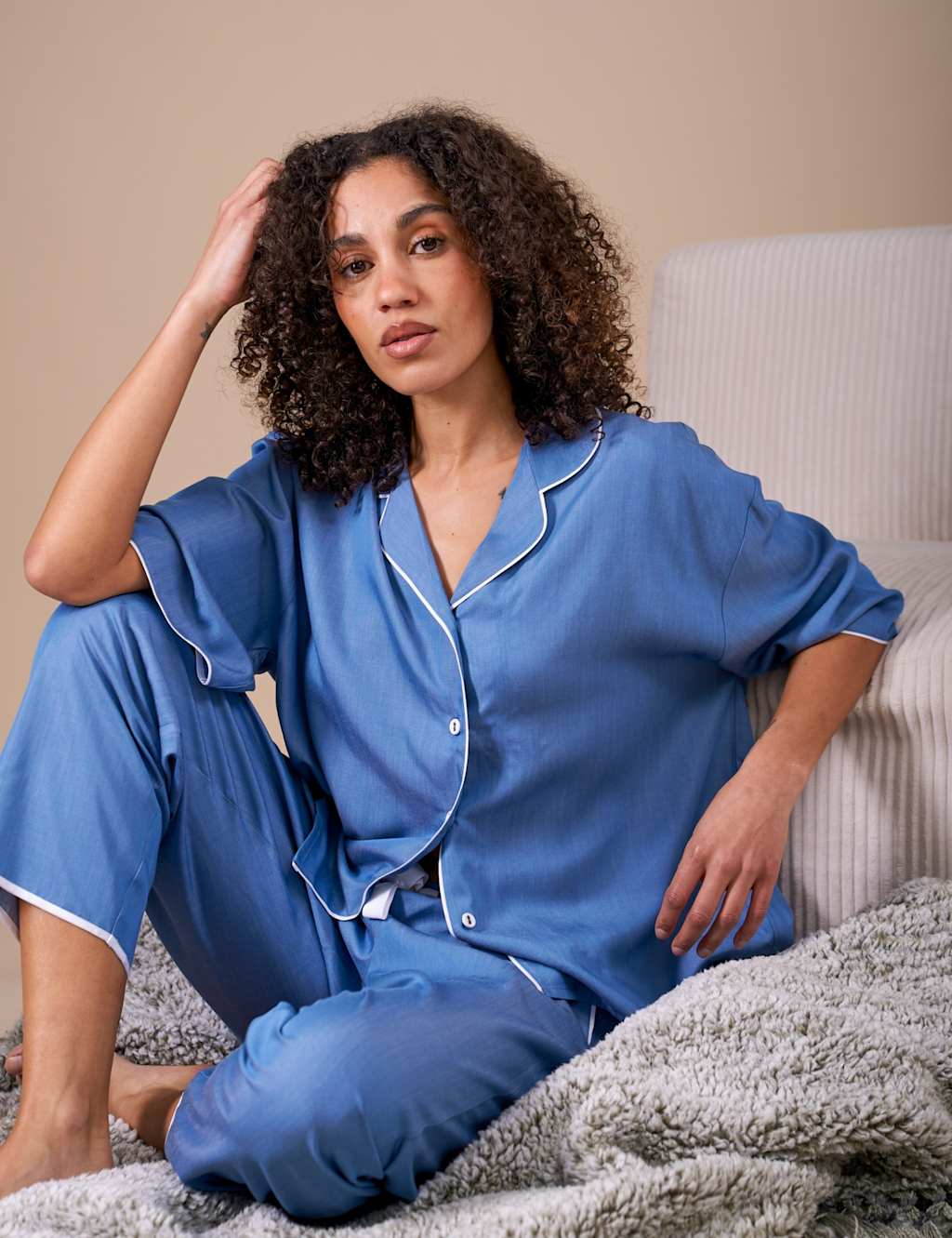 Cyberjammies Modal Revere Pyjama Set Blue