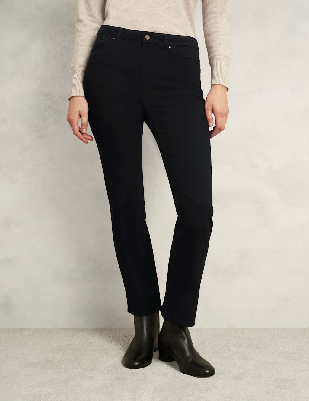 HOBBS Macy Mid Rise Slim Fit Jeans Black