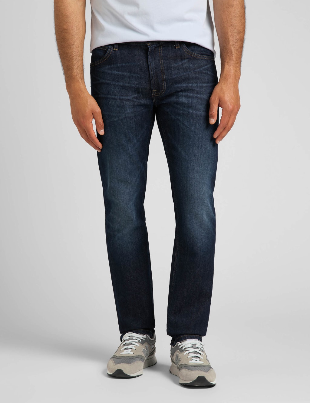 Lee Straight Fit Daren 5 Pocket Stretch Jeans Blue Denim