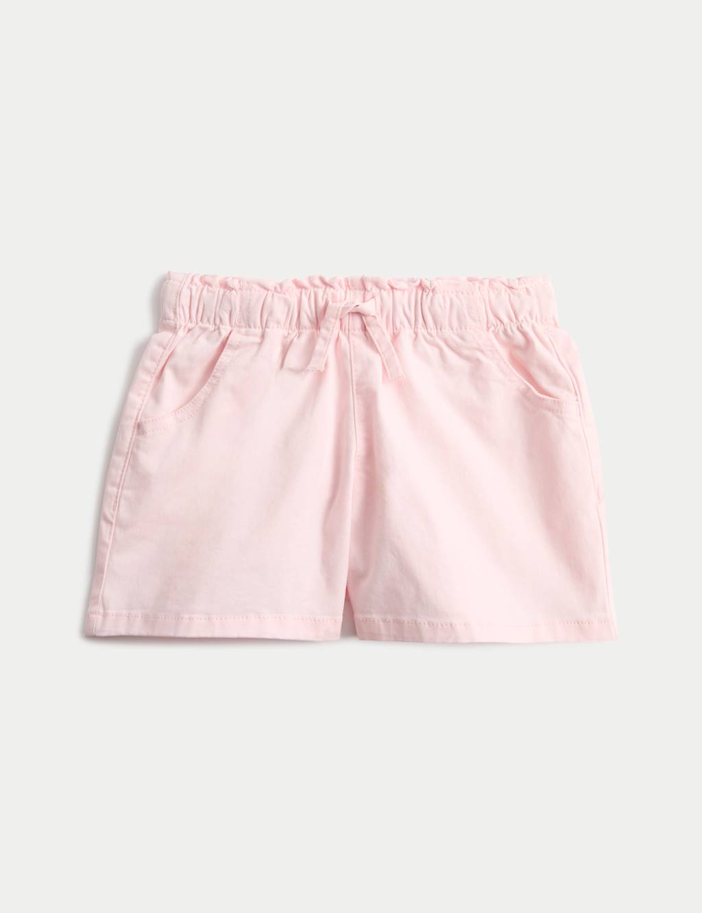 M&S Denim Elasticated Waist Shorts (2-10 Yrs) Pale Pink