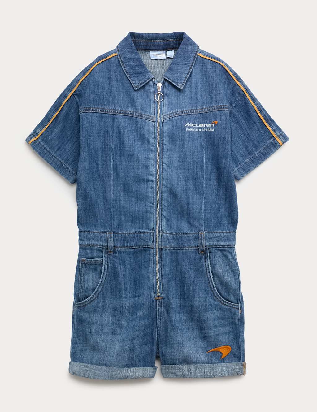 M&S Denim McLaren™ Boilersuit (6-16 Yrs) Denim