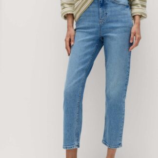 M&S High Waisted Cropped Slim Fit Jeans Light Indigo