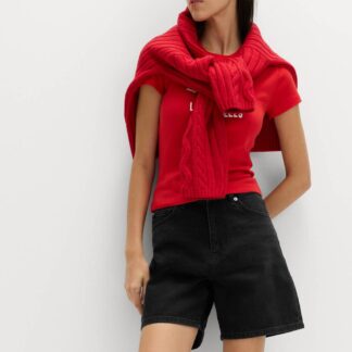 M&S Pure Cotton Denim Classic Shorts Black