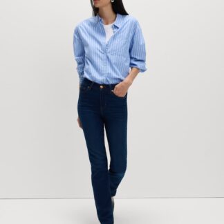 M&S Sienna Straight Leg Jeans Dark Blue Denim