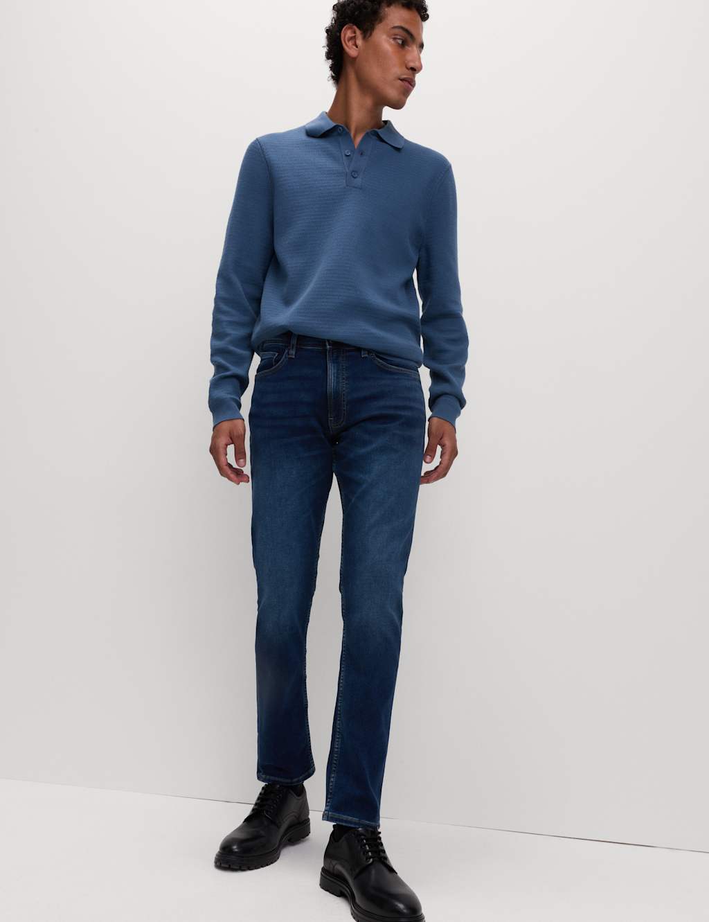 M&S Slim Fit Comfort Stretch Jeans Dark Indigo