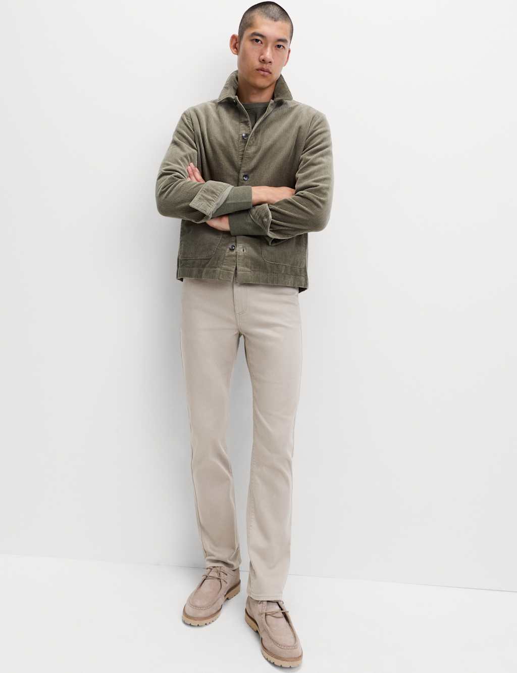 M&S Slim Fit Stretch Jeans Pebble