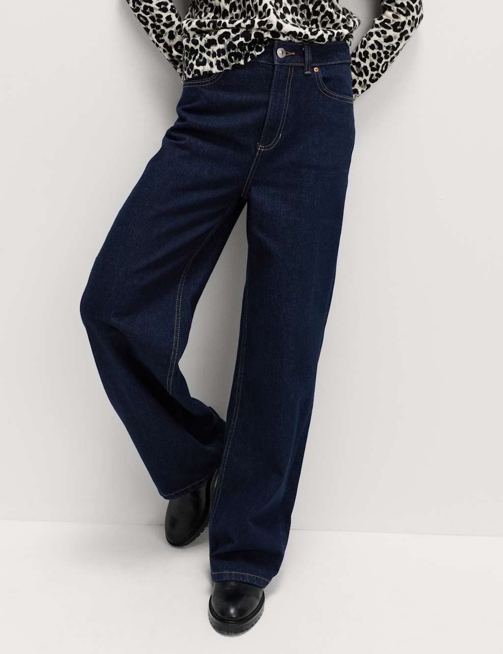 M&S The Wide-Leg Jeans Indigo Mix