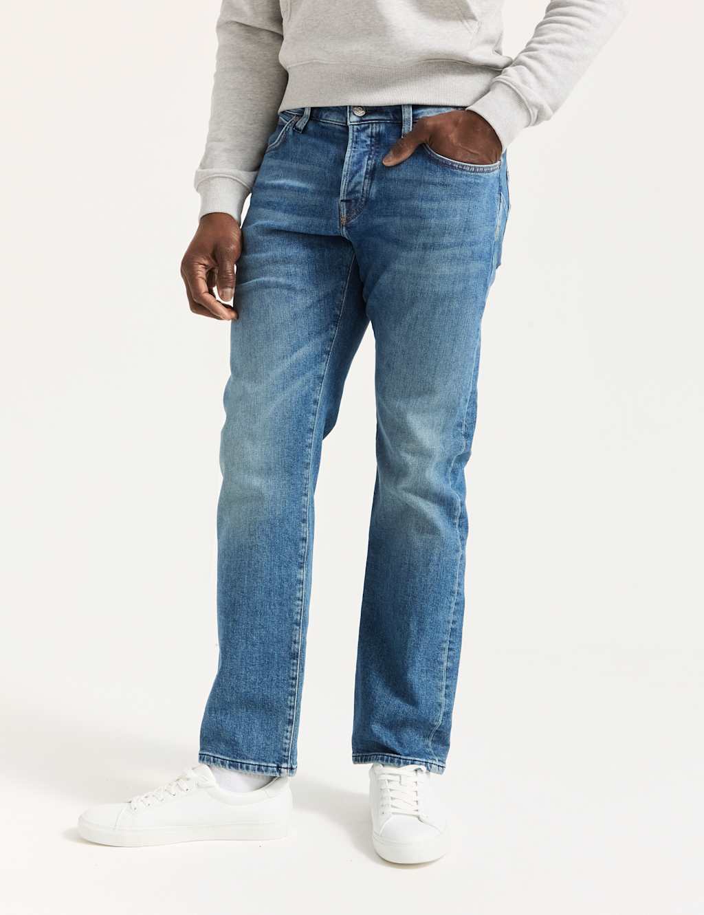 Scotch & Soda Straight Fit 5 Pocket Jeans Navy