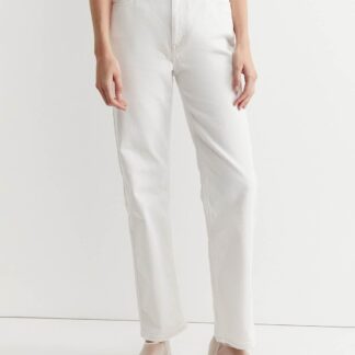Sportscraft High Waisted Straight Leg Jeans White