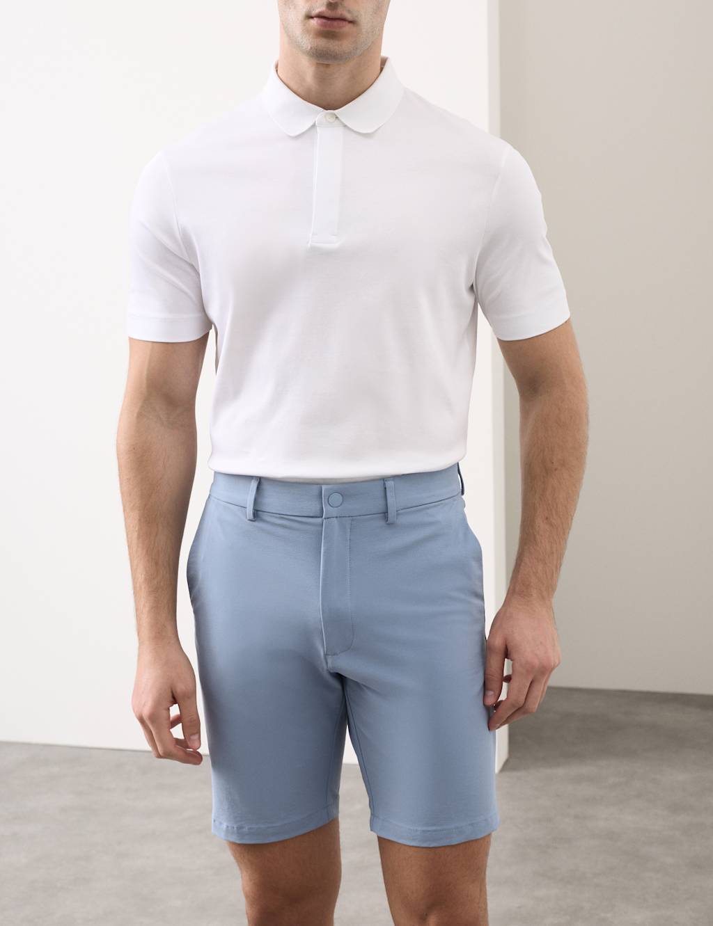 Autograph Performance Technical Stretch Shorts Light Blue