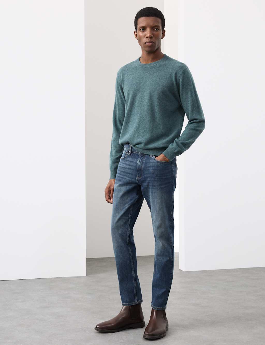 Autograph Slim Fit 360 Flex Stretch Jeans Mid Blue