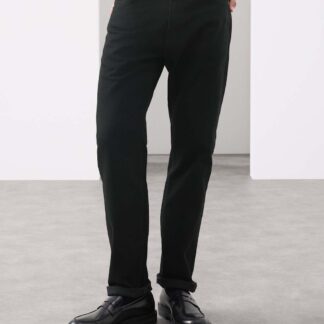 Autograph Straight Fit Pure Cotton Selvedge Jeans Black
