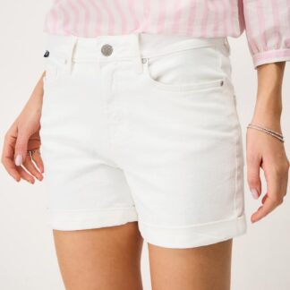 Crew Clothing Denim Shorts White