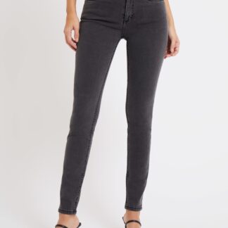 French Connection High Waisted Skinny Ankle Grazer Jeans Charcoal
