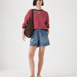 HUSH Cotton Rich Denim Shorts Denim