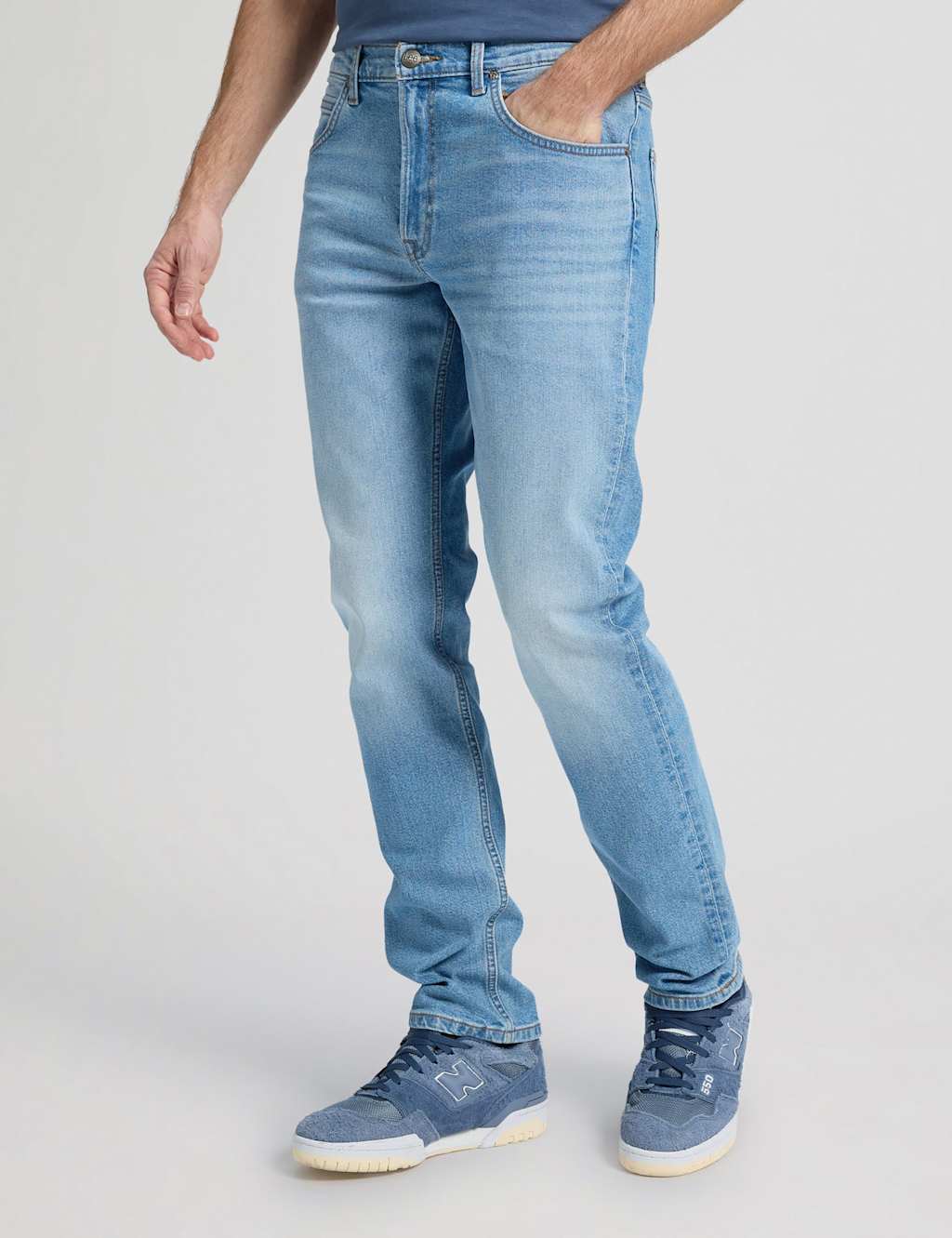 Lee Regular Fit Brooklyn Jeans Light Blue