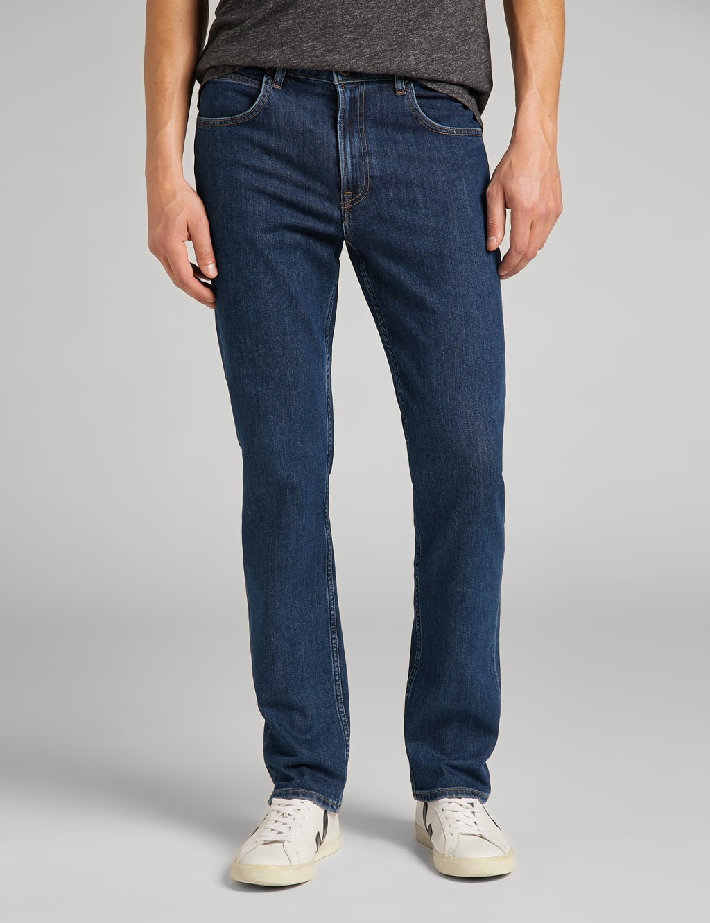 Lee Straight Fit Brooklyn Jeans Dark Blue Denim