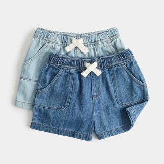 M&S 2 Pack Denim Shorts (0-3 Yrs) Multi