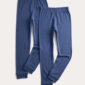 M&S 2 Pack Thermal Lightweight Leggings (2-14 Yrs) Denim