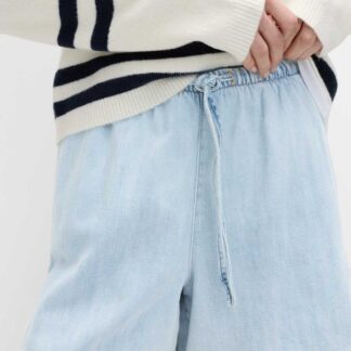 M&S Cotton Rich Shorts Light Indigo