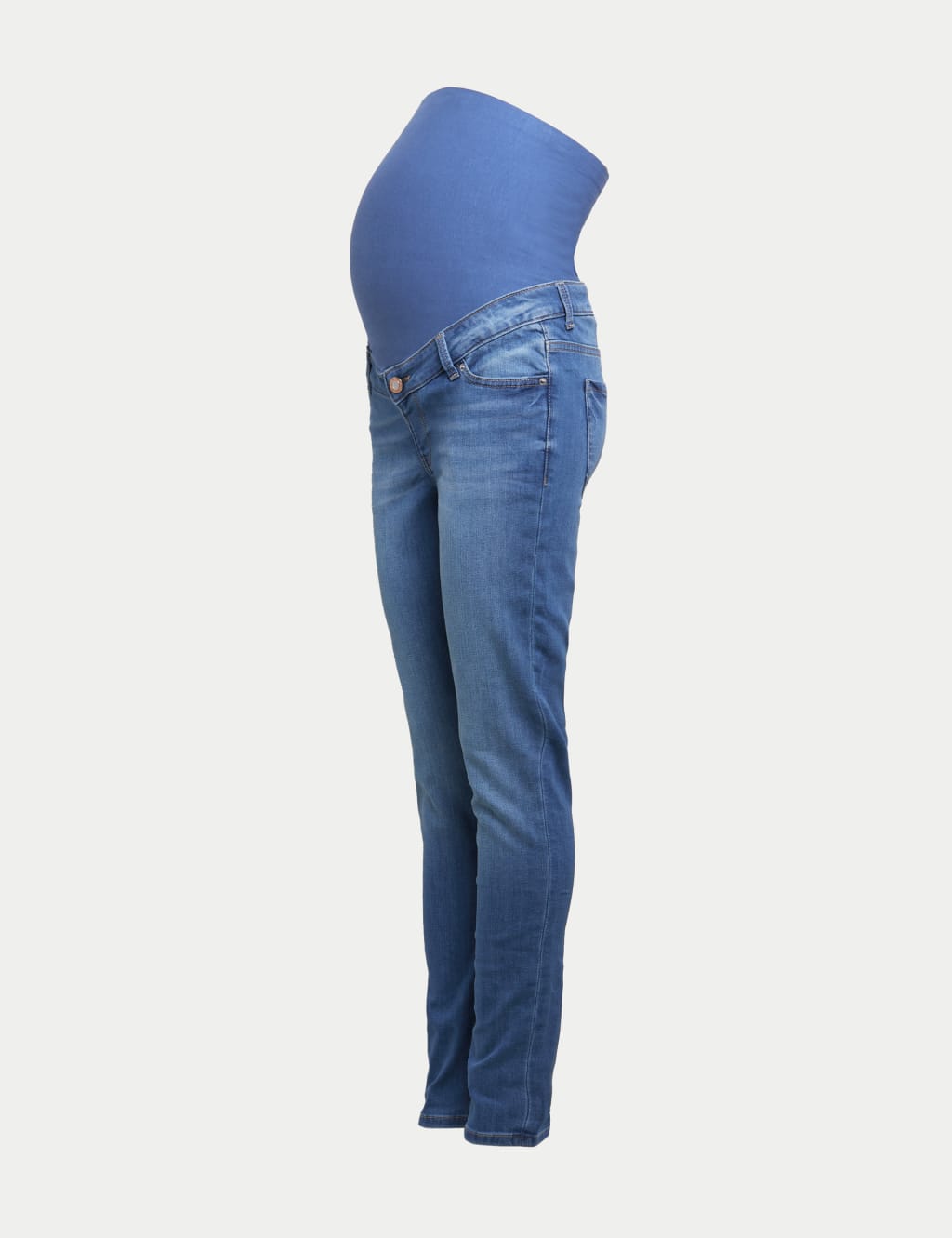 M&S Maternity Ivy Over Bump Skinny Jeans Medium Indigo