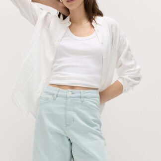 M&S Pure Cotton Denim Classic Shorts Light Indigo