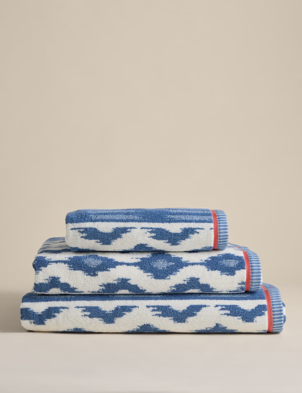 M&S Pure Cotton Ikat Towel Denim