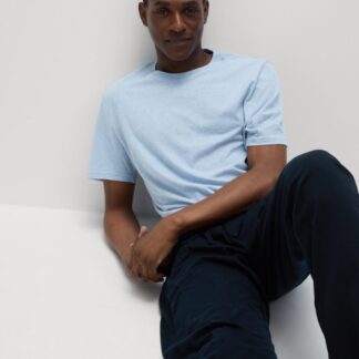 M&S Pure Cotton Pyjama Set Denim Mix