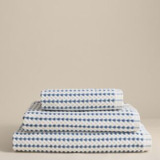 M&S Pure Cotton Spotty Striped Towel Denim