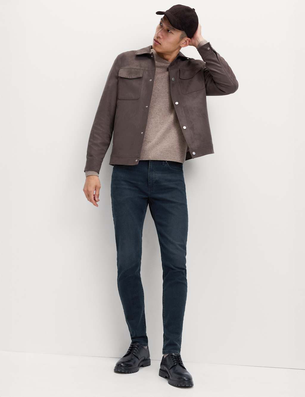 M&S Skinny Fit Stretch Jeans Smokey Blue