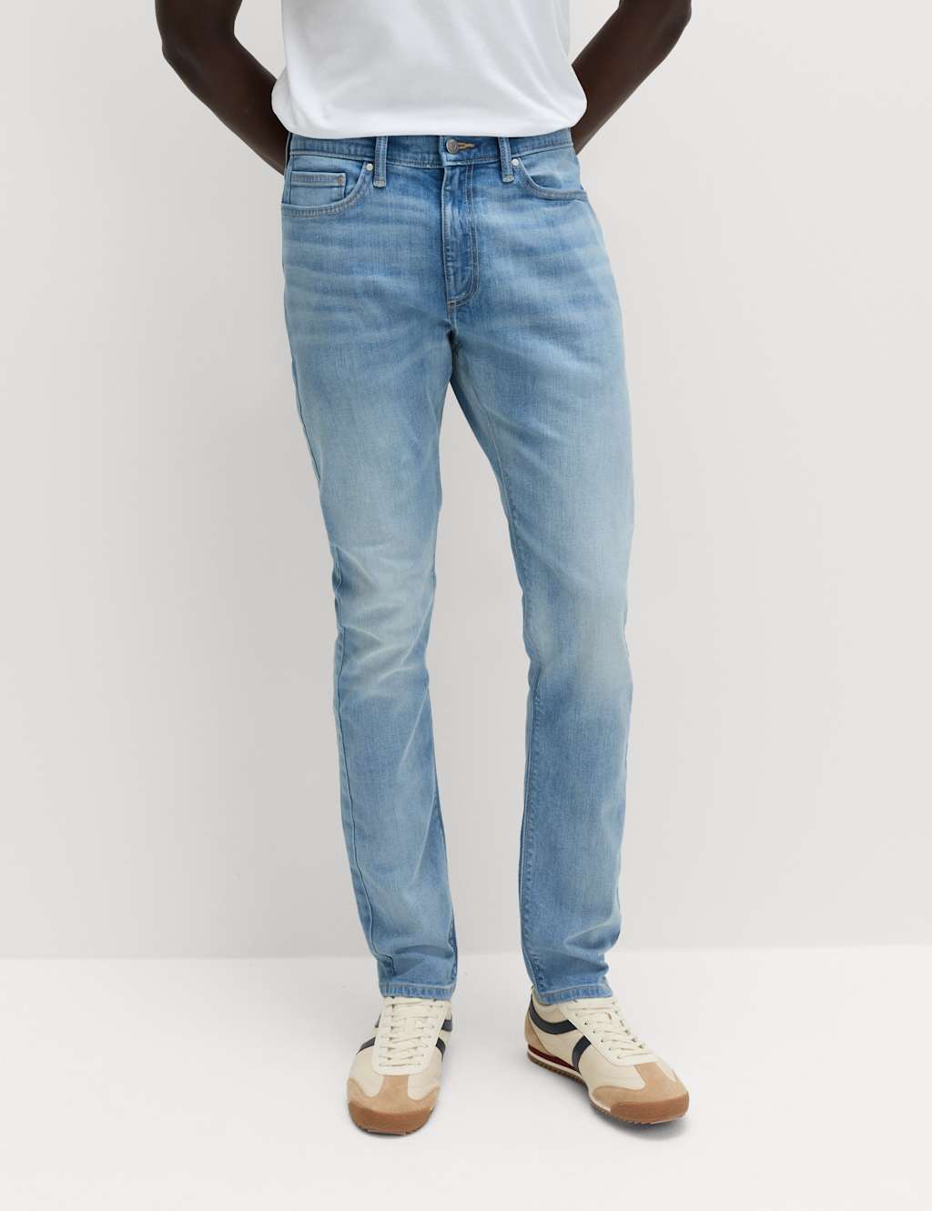 M&S Slim Fit Stretch Jeans Blue Blue