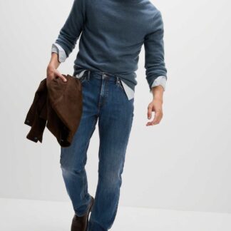 M&S Straight Fit Stretch Jeans Blue Denim