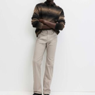 M&S Straight Fit Stretch Jeans Pebble