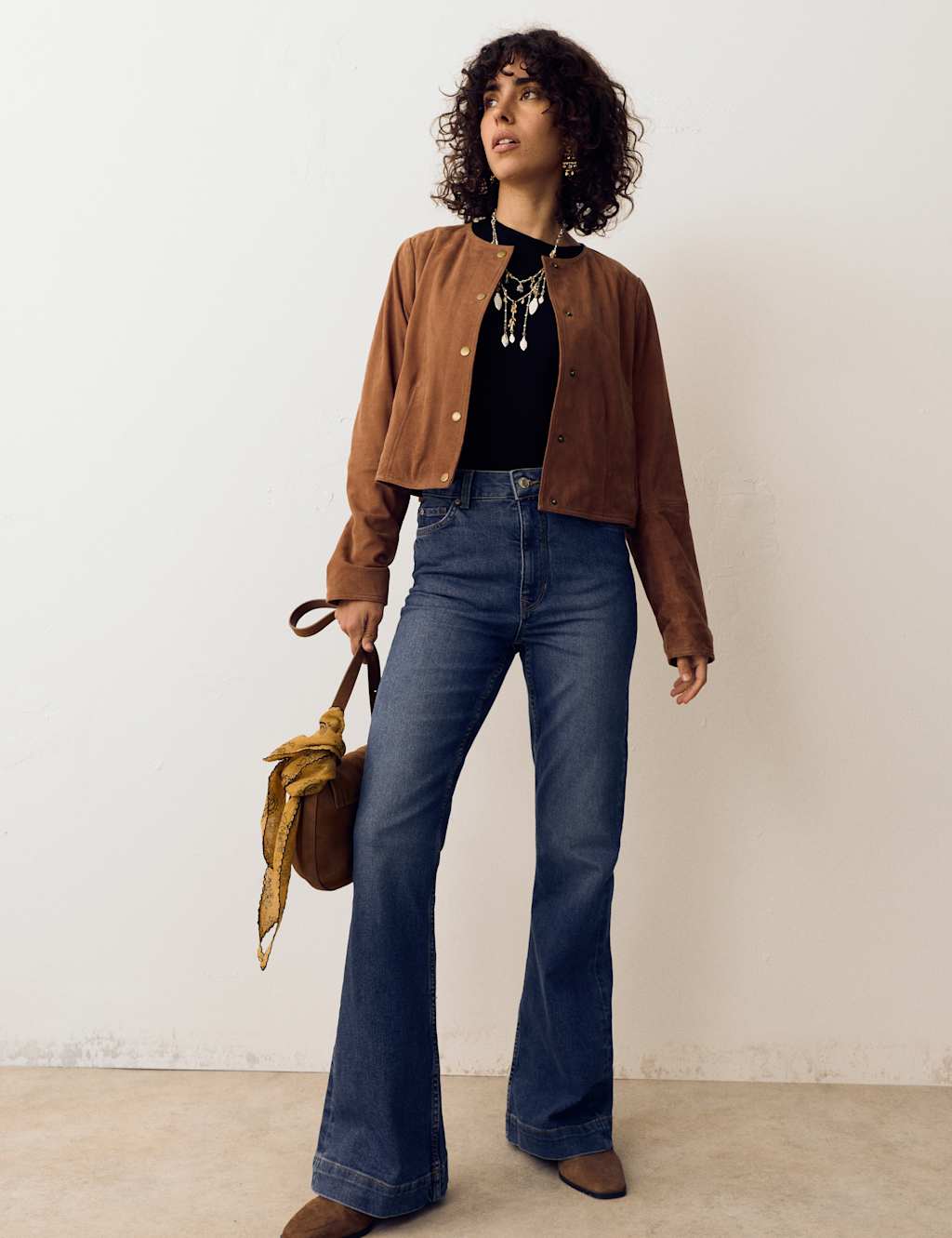 Per Una Denim Flared Jeans Dark Indigo
