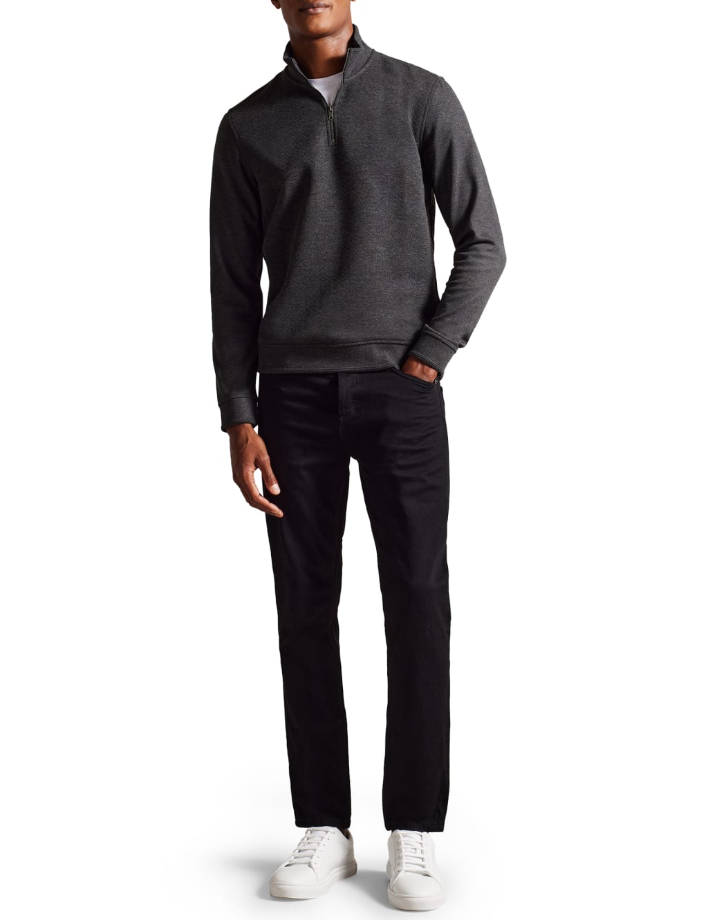 Ted Baker Slim Fit 5 Pocket Stretch Jeans Black
