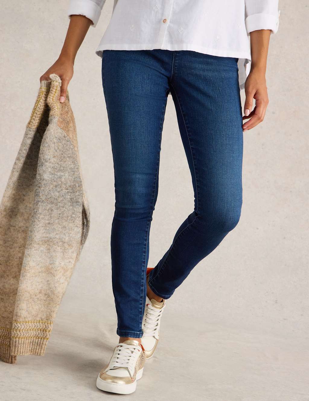 White Stuff Jeggings Med Blue Denim
