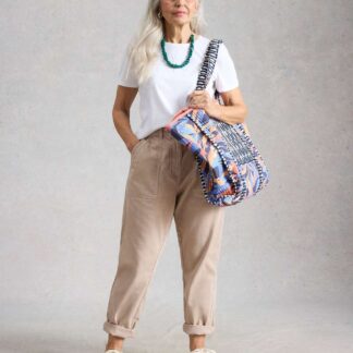 White Stuff Mid Rise Carrot Leg Jeans Natural