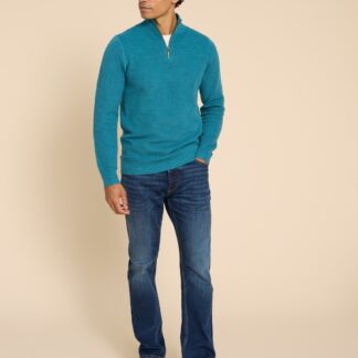 White Stuff Straight Fit 5 Pocket Jeans Med Blue Denim